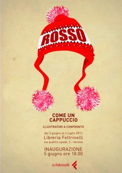 Locandina della mostra Rosso come un cappuccio